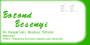 botond besenyi business card